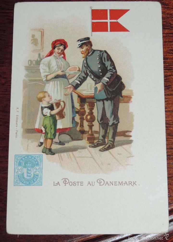 Cartes Postales: POSTAL DE DINAMARCA, EL CARTERO DE CORREOS, ED. K.F., NO CIRCULADA, SIN DIVIDIR