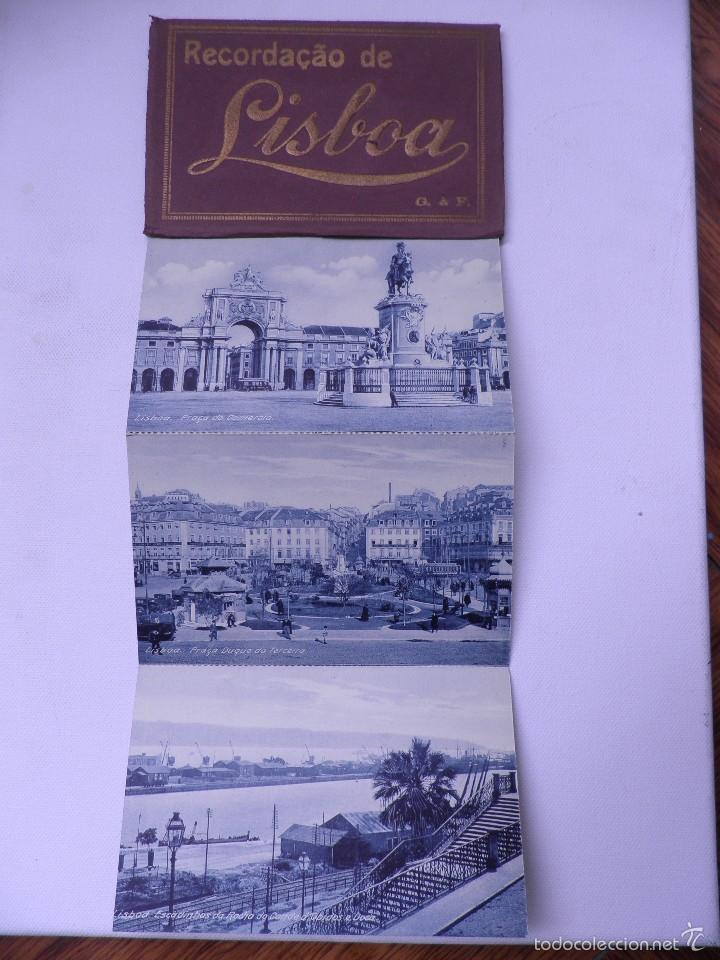Postales: Desplegable de 10 postales de LISBOA - Foto 1