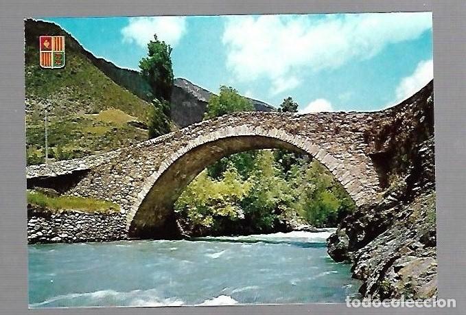 Postkarten: TARJETA POSTAL DE VALLS D'ANDORRA - SANT JULIA DE LORIA. 137. PUENTE DE AIXOVALL. SOBERANAS