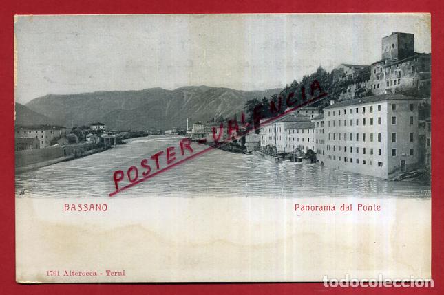 Cartoline: POSTAL BASSANO, ITALIA, PANORAMA DAL PONTE, P83909