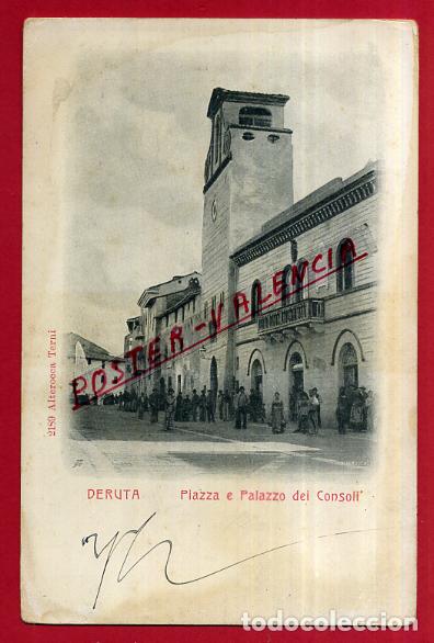 Postais: POSTAL DERUTA, ITALIA, PIAZZA E PALAZZO DEI CONSOLI, P83940