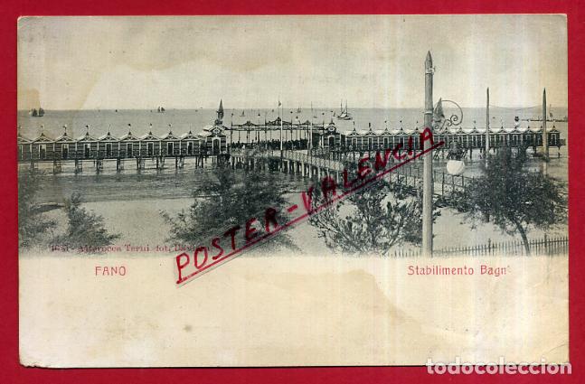 Postais: POSTAL FANO, ITALIA, STABILIMENTO BAGNI, P83946