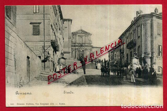 Cartoline: POSTAL GENZANO, ITALIA, STRADA,  P83958