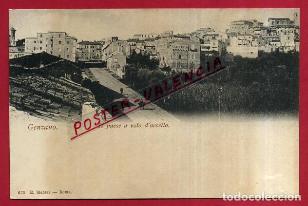 Cartoline: POSTAL GENZANO, ITALIA, IL PAESE A VOLO D`UCCELLO,  P83959