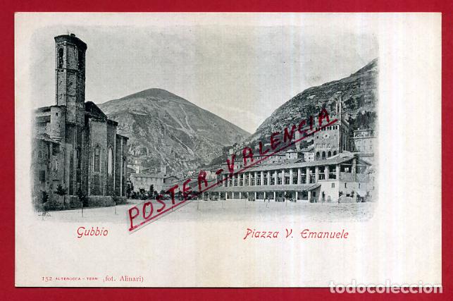 Cartoline: POSTAL GUBBIO, ITALIA, PIAZZA V. EMANUELE, P83966