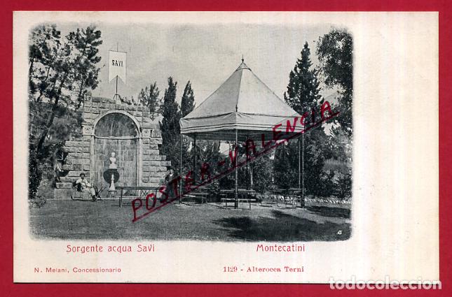 Cartoline: POSTAL MONTECATINI, ITALIA, SORGENTE ACQUA SAVI, P83998