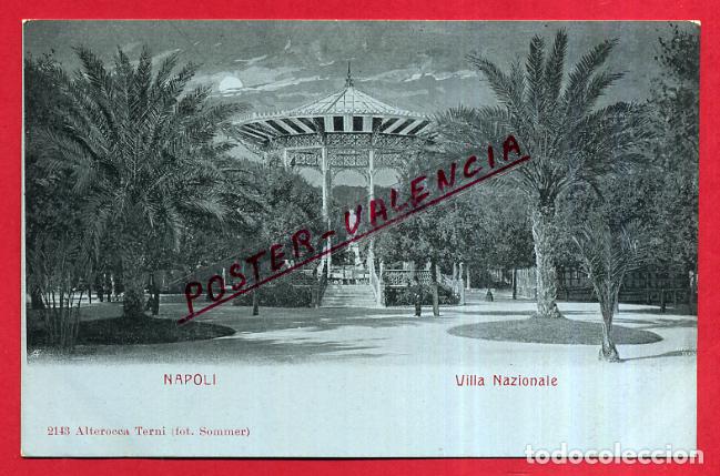 Cartoline: POSTAL NAPOLI, ITALIA, VILLA NAZIONALE, P84011