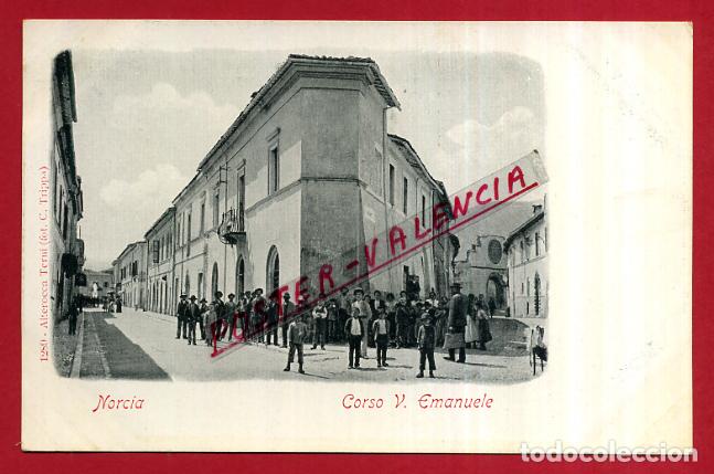 Cartoline: POSTAL NORCIA, ITALIA, CORSO V. EMANUELE, P84016
