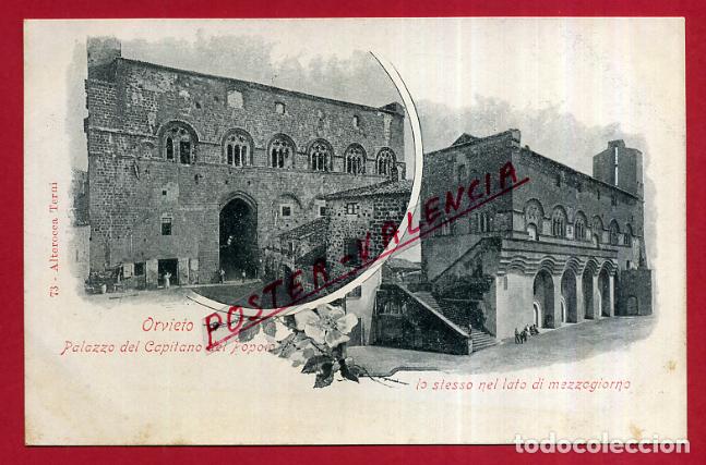 Postkarten: POSTAL ORVIETO, ITALIA, PALAZZO DEL CAPITANO DEL POPOLO LO SIESSO NEL LATO DI MEZZOGIORNO, P84030