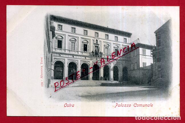 Postkarten: POSTAL OSTRA, ITALIA, PALAZZO COMUNALE, P84036