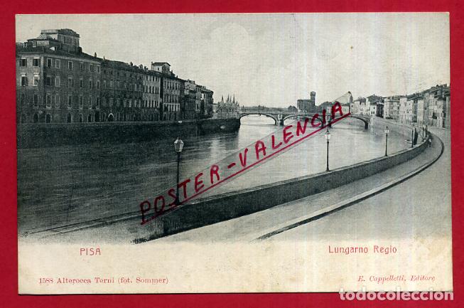 Cartoline: POSTAL PISA, ITALIA, LUNGARNO REGIO, P84070