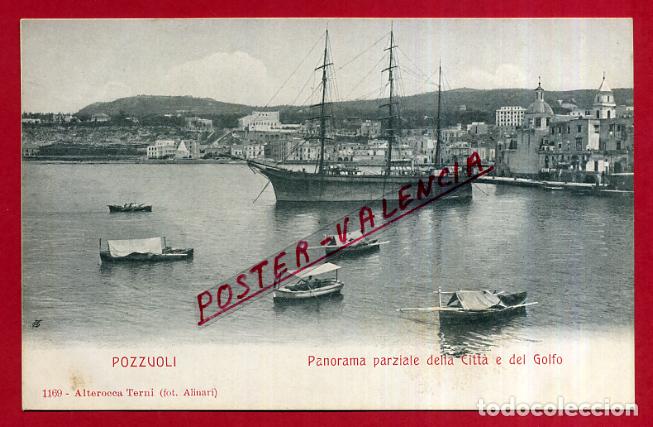 Postkarten: POSTAL POZZUOLI, ITALIA, PANORAMA PARZIALE DELLA CITTA E DEL GOLFO, P84078