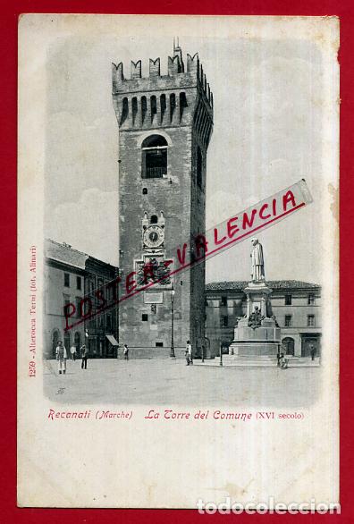 Postkarten: POSTAL RECANATI, MARCHE, ITALIA, LA TORRE DEL COMUNE, P84084