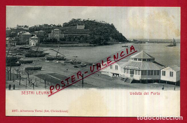 Postkarten: POSTAL SESTRI LEVANTE, ITALIA, VEDUTA DEL PORTO, P84102
