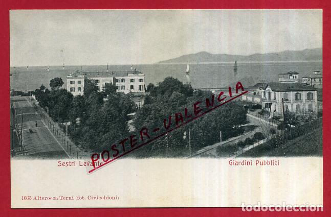 Postkarten: POSTAL SESTRI LEVANTE, ITALIA, GIARDINI PUBBLICI, P84104