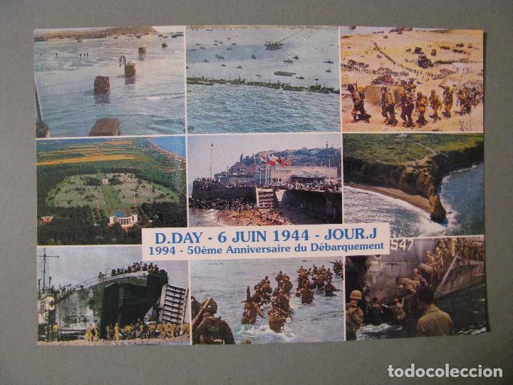 Postales: POSTAL DE FRANCIA. 50 A&Ntilde;OS DEL DESEMBARCO DE NORMANDIA. D-DAY. 1994. ESCRITA.