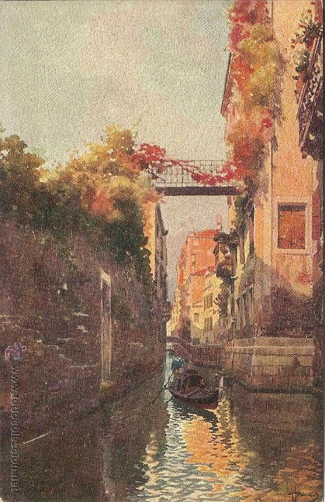 Postales: VENEZIA, ANTIGUA POSTAL ART&Iacute;STICA, RIO ALBRIZZI - ATTILIO SCROCCHI 4326-12 &ndash; S/C