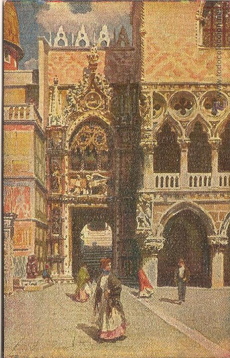 Postales: VENEZIA, ANTIGUA POSTAL ART&Iacute;STICA, PORTA DELLA CARTA - ATTILIO SCROCCHI 4326-10 &ndash; S/C