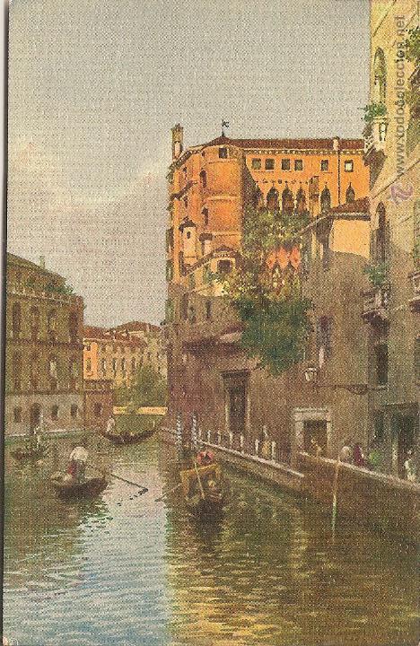 Postales: VENEZIA, ANTIGUA POSTAL ART&Iacute;STICA, RIO MERAVEGIE PALAZZO CONTARINI - ATTILIO SCROCCHI 4326-9 &ndash; S/C