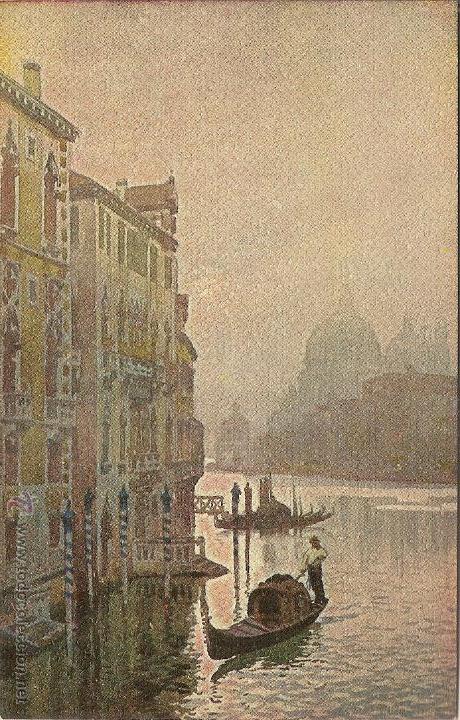 Postales: VENEZIA, ANTIGUA POSTAL ART&Iacute;STICA, CANAL GRANDE - ATTILIO SCROCCHI 4326-5 &ndash; S/C