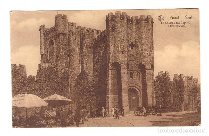 Postais: Gante.- Le Ch&acirc;teau des Comptes. 191?.