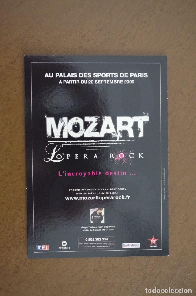 Postales: POSTAL  - MOZART OPERA ROCK - AL PALACIO DE DEPORTES DE PARIS