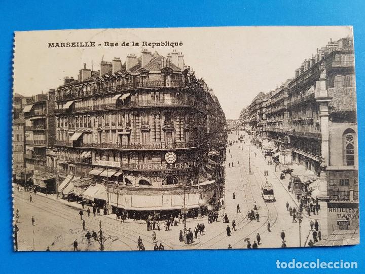 Postales: MARSELLA - CALLE DE LA REPUBLICA - Foto 1