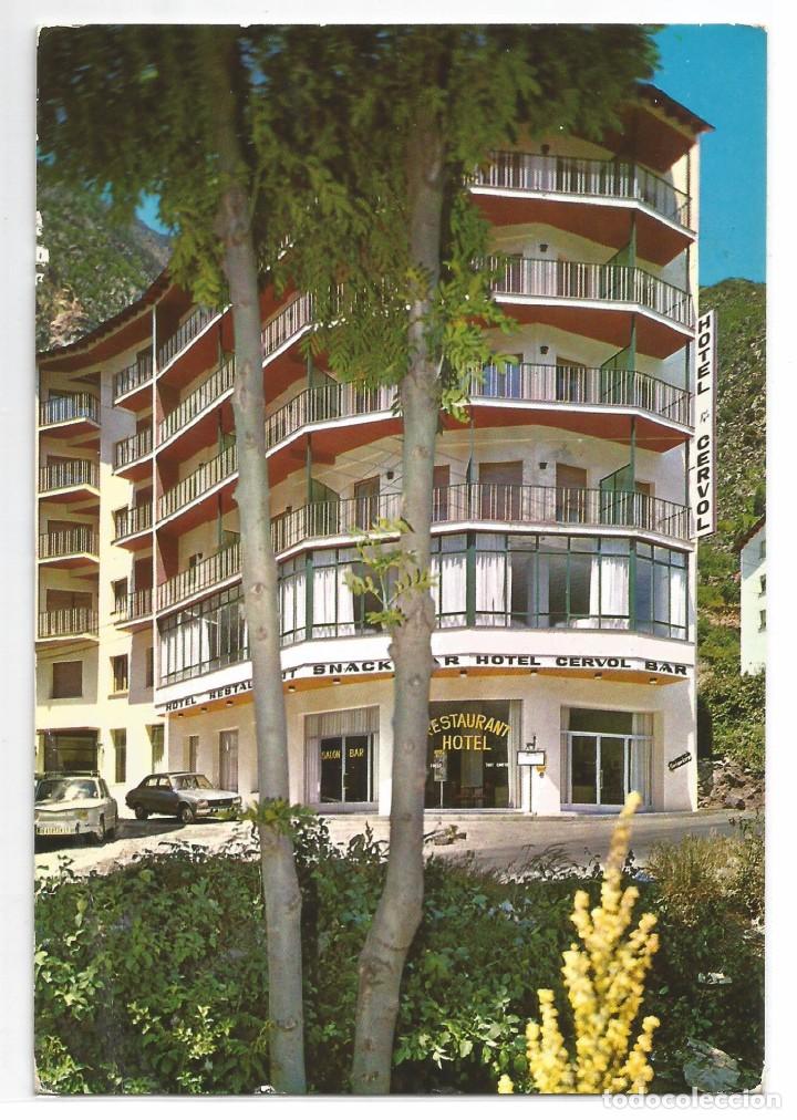 Postales: ANDORRA .- HOTEL CERVOL .- EDICION PUBLINTEL - Foto 1
