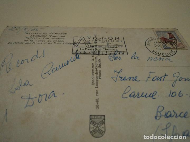 Postales: avignon vaucluse circulada 1965 - Foto 2