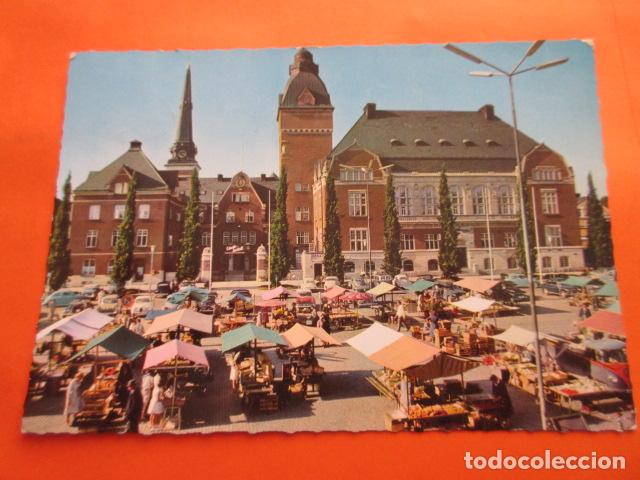 Postales: POSTAL SUECIA VASTERAS STORA TARGET  - G. ALGARD - CIRCULADA CON SELLO
