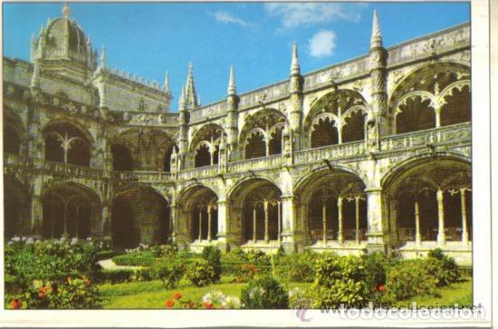 Postales: POSTAL DEL CLAUSTRO DEL MONASTERIO DE LOS JERONIMOS DE LISBOA - Foto 1