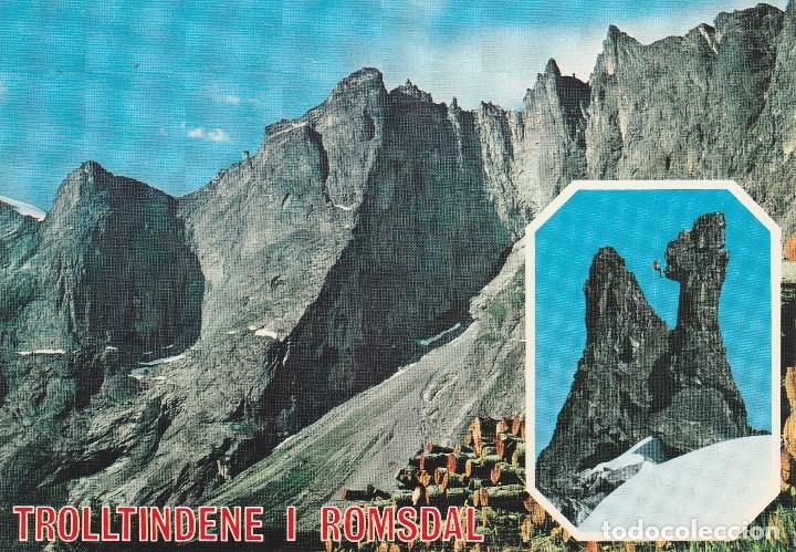 Postkarten: N&ordm; 30083 POSTAL NORUEGA TROLLTINDENE I ROMSDAL