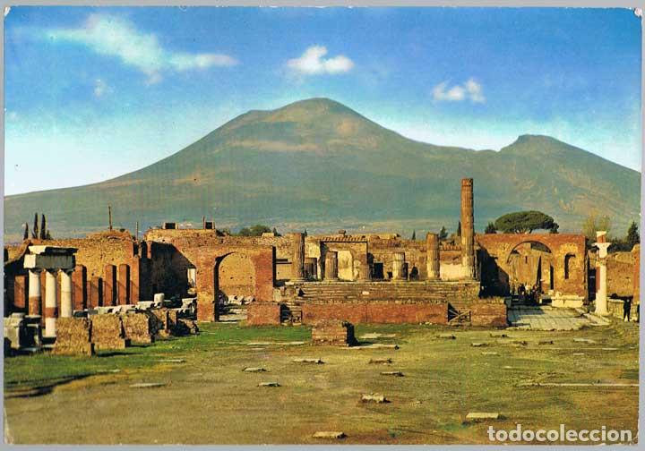 Postales: Postal gigante de Pompeya, Italia. Foro y Templo de J&uacute;piter. Sin circular