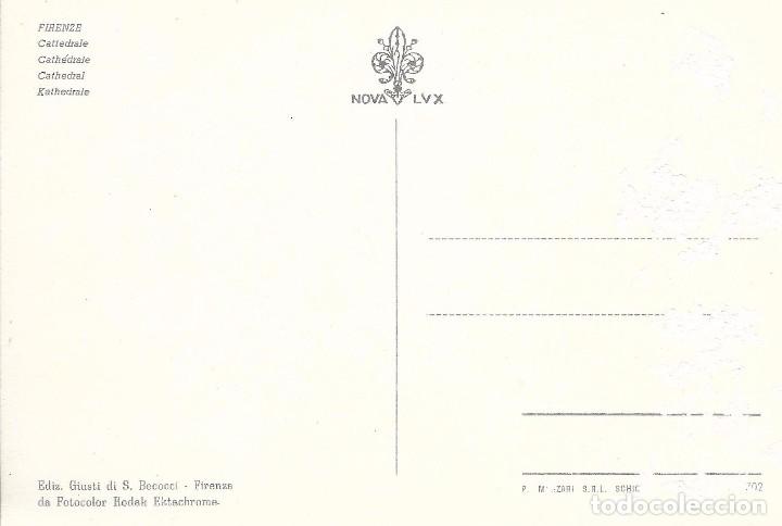 Postales: :::: PV160 - POSTAL - FIRENZE - CATEDRAL - Foto 2