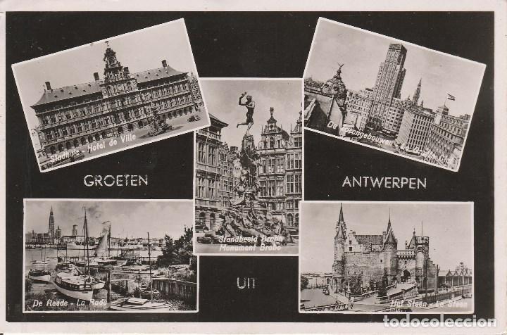 Postkarten: N&ordm; 29944 POSTAL BELGICA GROETEN ANTWERPEN