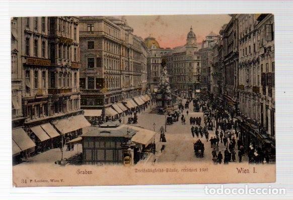 Postkarten: TARJETA POSTAL, GRABEN ,DREIFALTIGFEITS TAULE,ERRICHTET 1693, WIEN I.