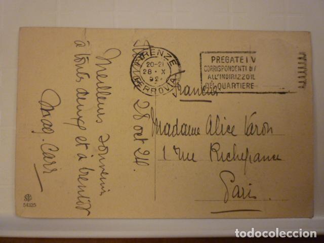 Postales: POSTAL FLORENCIA. CIRCULADA 1924. - Foto 2