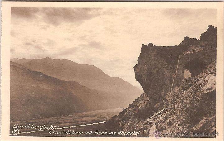 Postales: BERN - L&Ouml;TSCHBERG - SIMPLON - LE ROCHER VICTORIA - edition photo franco-suisse - S/C