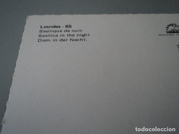 Postales: lourdes 65 basilique de nuit - Foto 2