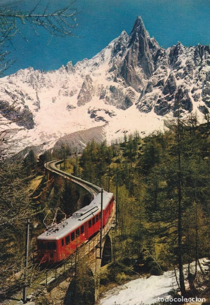 Postales: N&ordm; 30560 POSTAL FRANCIA CHAMONIX MONT BLANC TREN