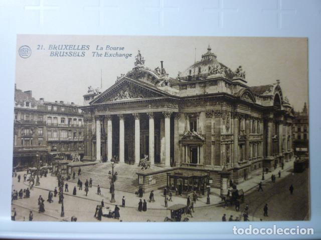 Postales: POSTAL BRUSELAS. LA BOURSE. ED. ALBERT. SIN CIRCULAR. - Foto 1