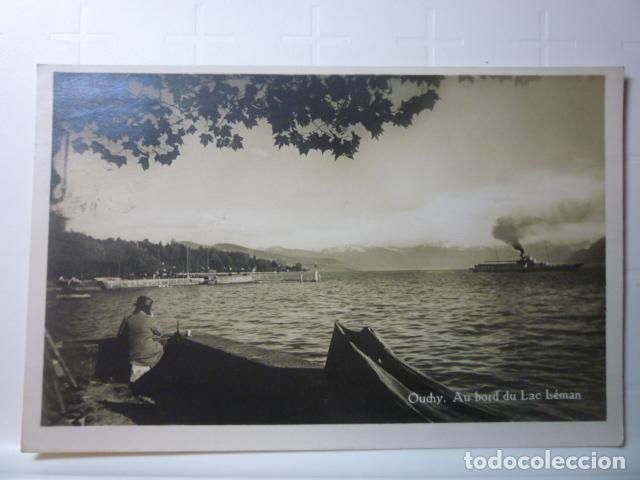Postales: POSTAL DEL LAGO GINEBRA. CIRCULADA 1920.