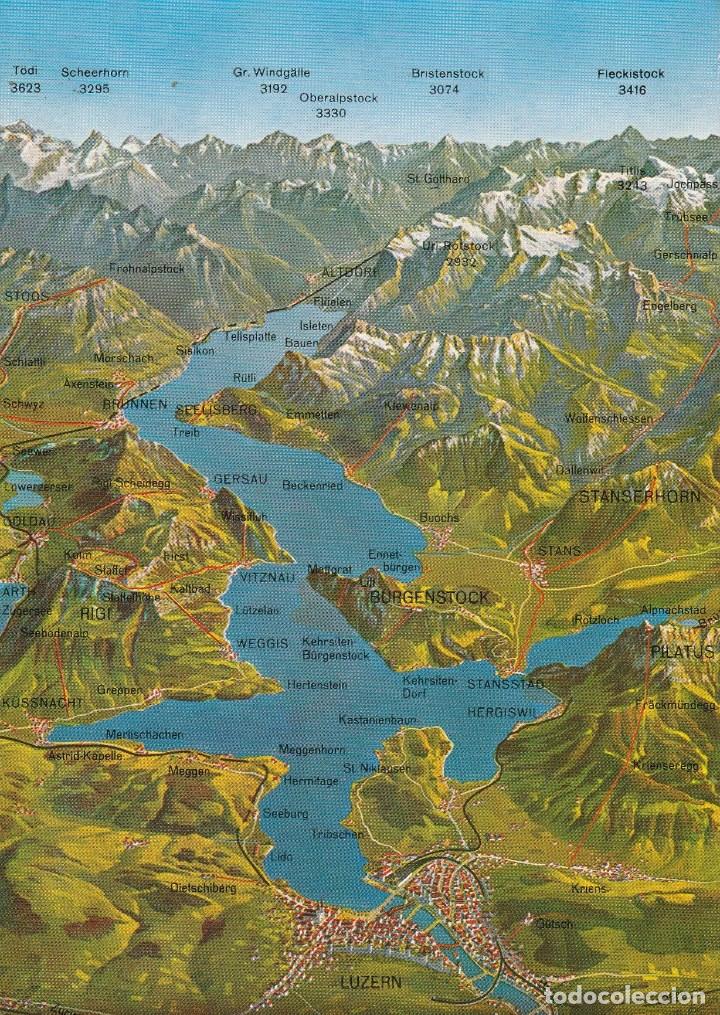 Postkarten: N&ordm; 30936 POSTAL SUIZA MAPA