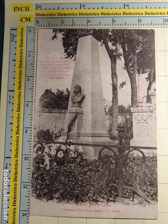 Postales: POSTAL DE FRANCIA. A&Ntilde;OS 10 30. SAINT DIE VOSGES. TUMBA DE JULES FERRY. 1762