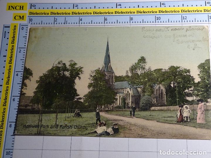 Postales: POSTAL DE REINO UNIDO. A&Ntilde;O 1905. HANWELL PARK AND PARISH CHURCH. 1508