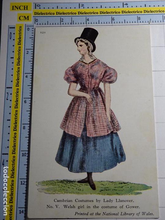 Postales: POSTAL DE REINO UNIDO. A&Ntilde;OS 60. TRAJES T&Iacute;PICOS DE GALES. CAMBRIAN COSTUMES. 1514