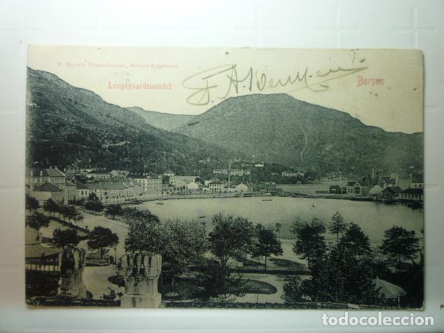 Postales: POSTAL BERGEN. CIRCULADA 1902. - Foto 1