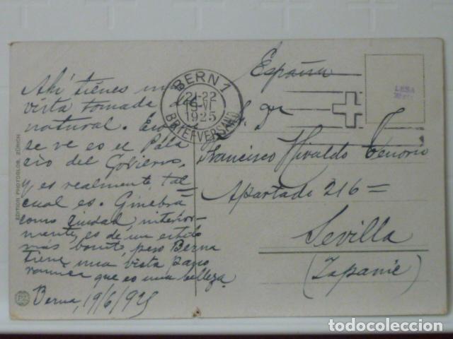 Postales: POSTAL BERNA (SUIZA). CIRCULADA 1925. - Foto 2