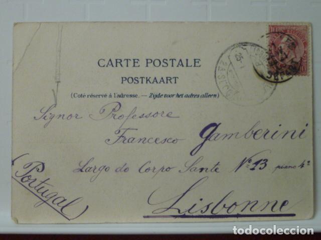 Postales: POSTAL BRUSELAS. CIRCULADA 1903. - Foto 2