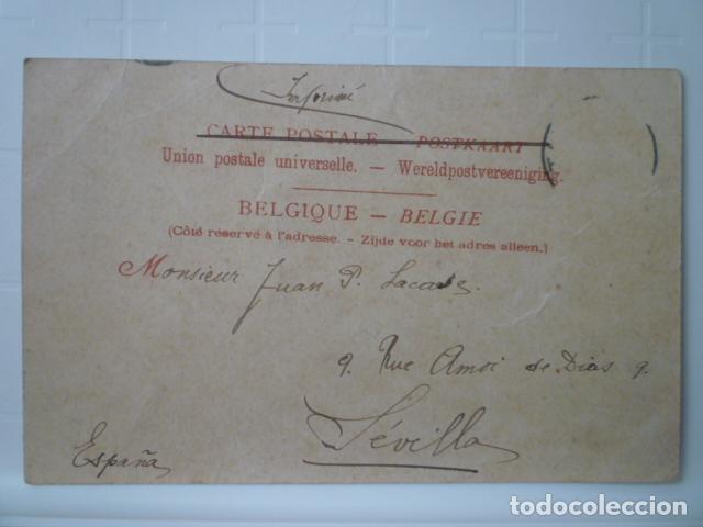 Postales: POSTAL STAVELOT. CIRCULADA 1901. - Foto 2